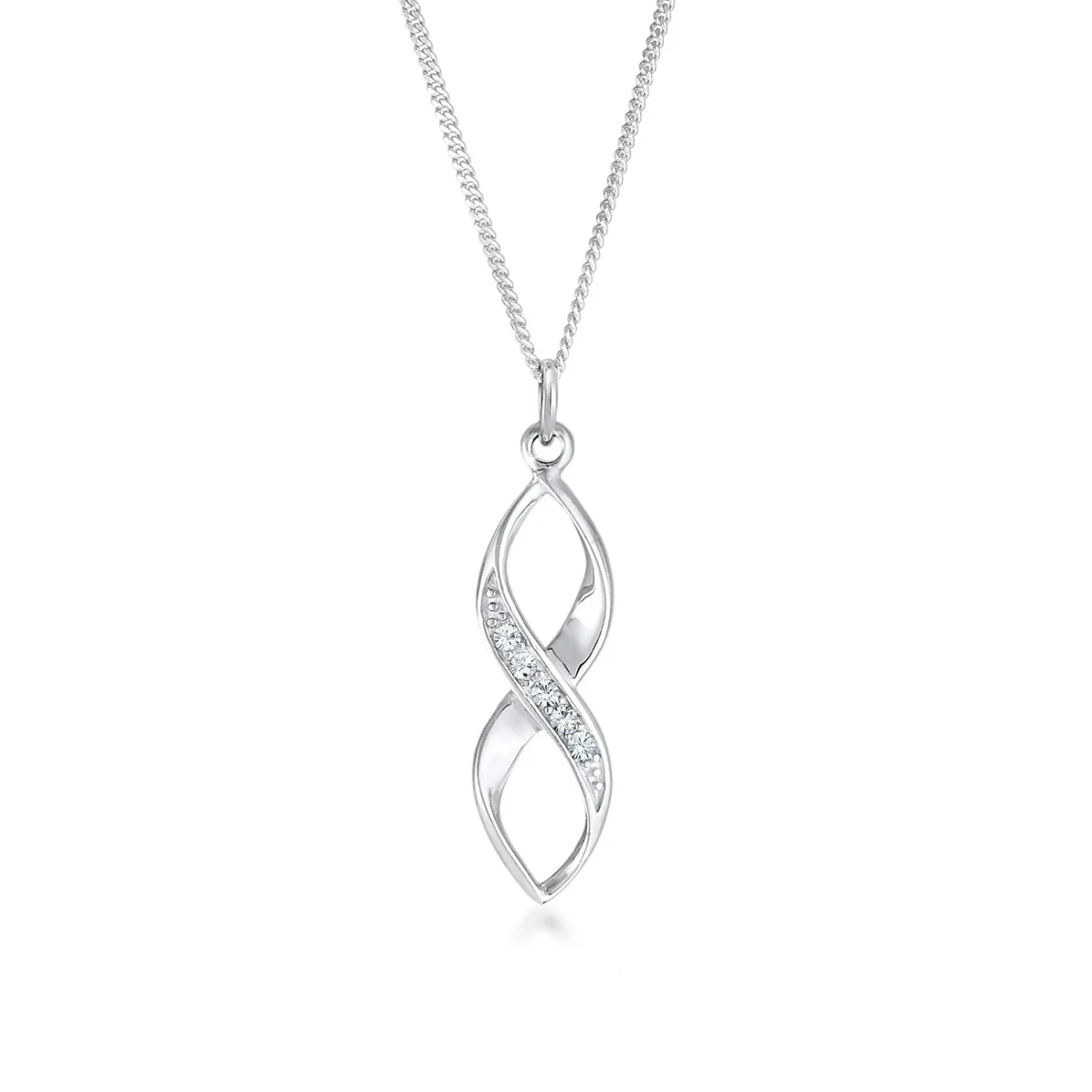 Elli "Halskette Infinity | Kristall (Weiß)< Symbol-schmuck|Herz-schmuck