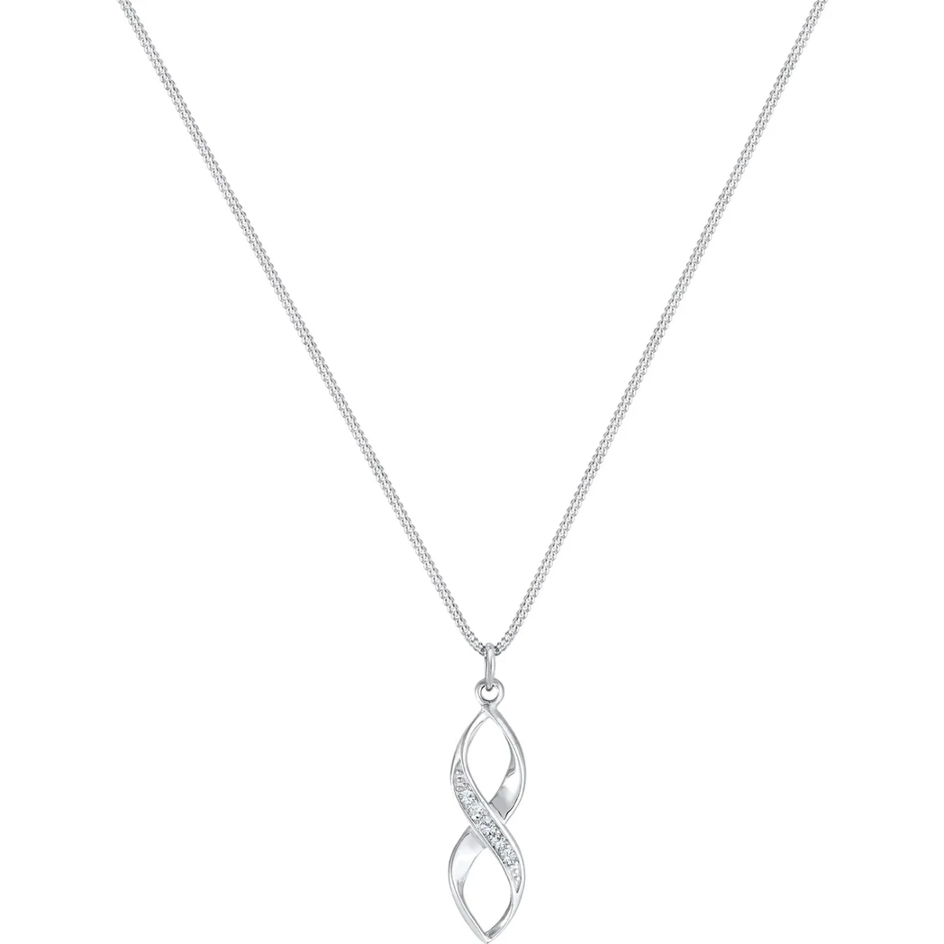 Elli "Halskette Infinity | Kristall (Weiß)< Symbol-schmuck|Herz-schmuck
