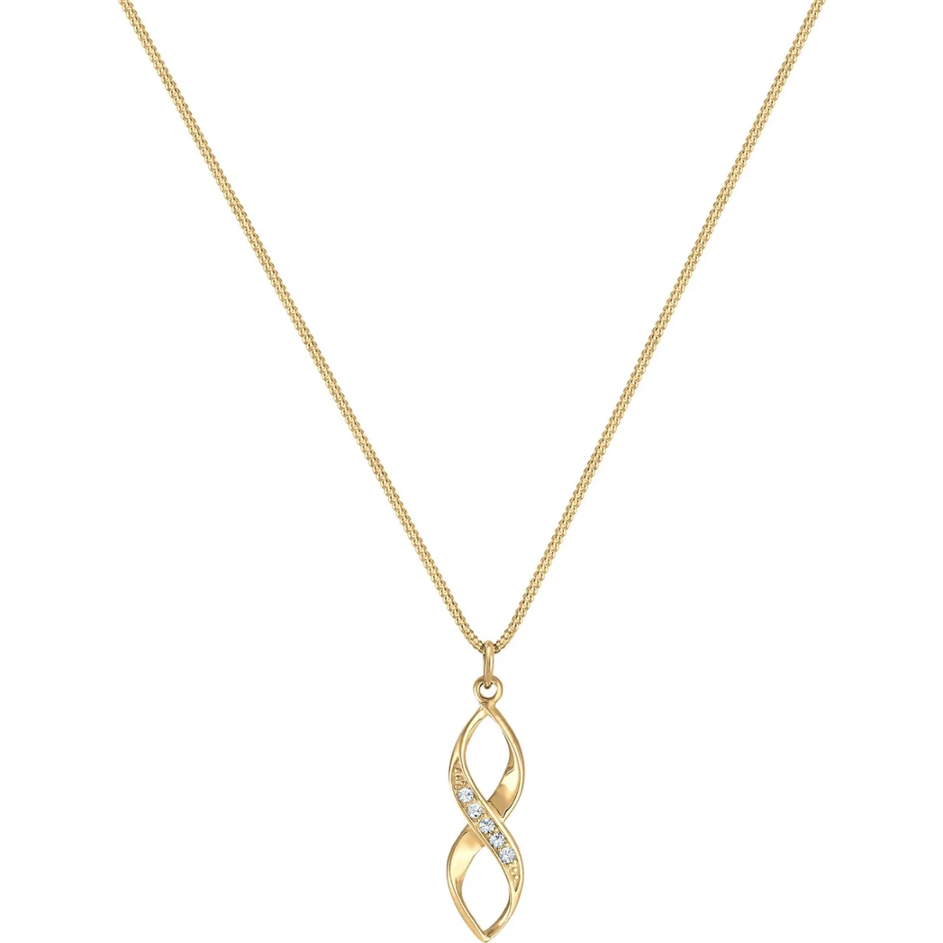 Elli "Halskette Infinity | Kristall (Weiß)< Symbol-schmuck|Herz-schmuck