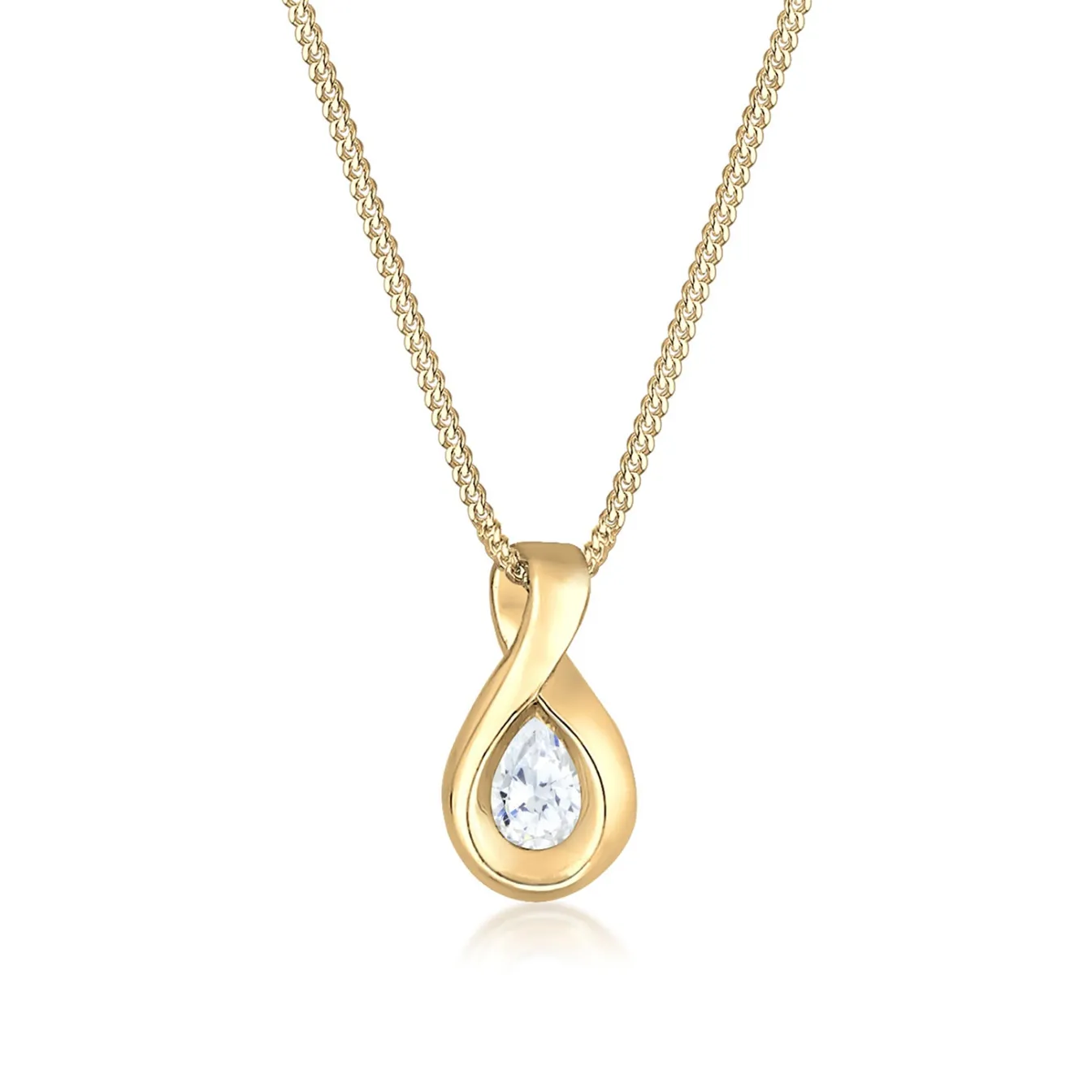 Elli "Halskette Infinity Anhänger | Zirkonia (Weiß)< Herz-schmuck|Symbol-schmuck