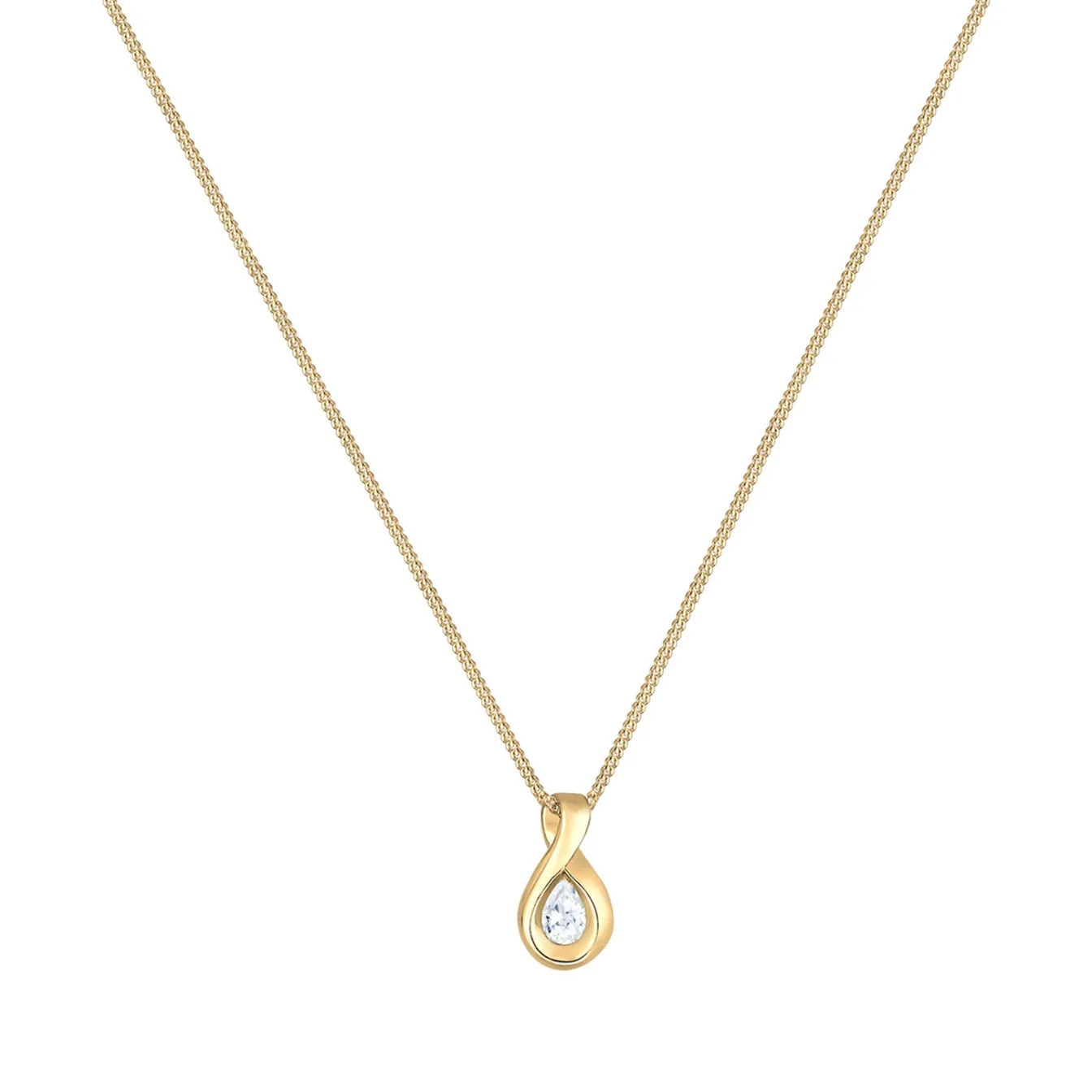 Elli "Halskette Infinity Anhänger | Zirkonia (Weiß)< Herz-schmuck|Symbol-schmuck