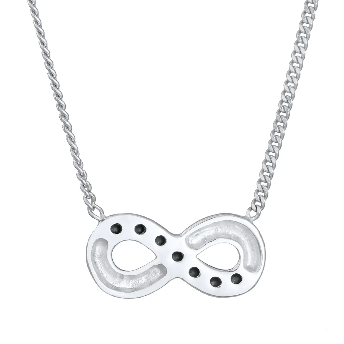 Elli "Halskette Infinity Anhänger | Kristalle (Weiß)< Symbol-schmuck|Herz-schmuck