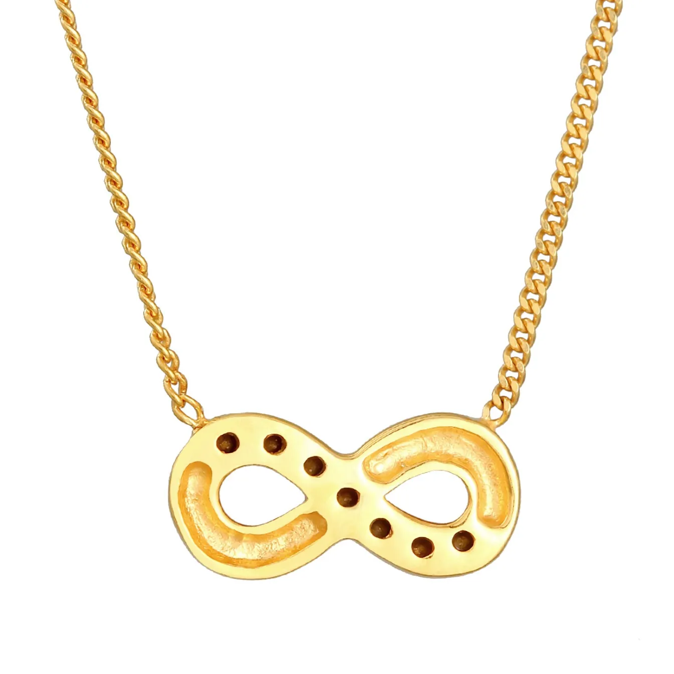 Elli "Halskette Infinity Anhänger | Kristalle (Weiß)< Symbol-schmuck|Herz-schmuck