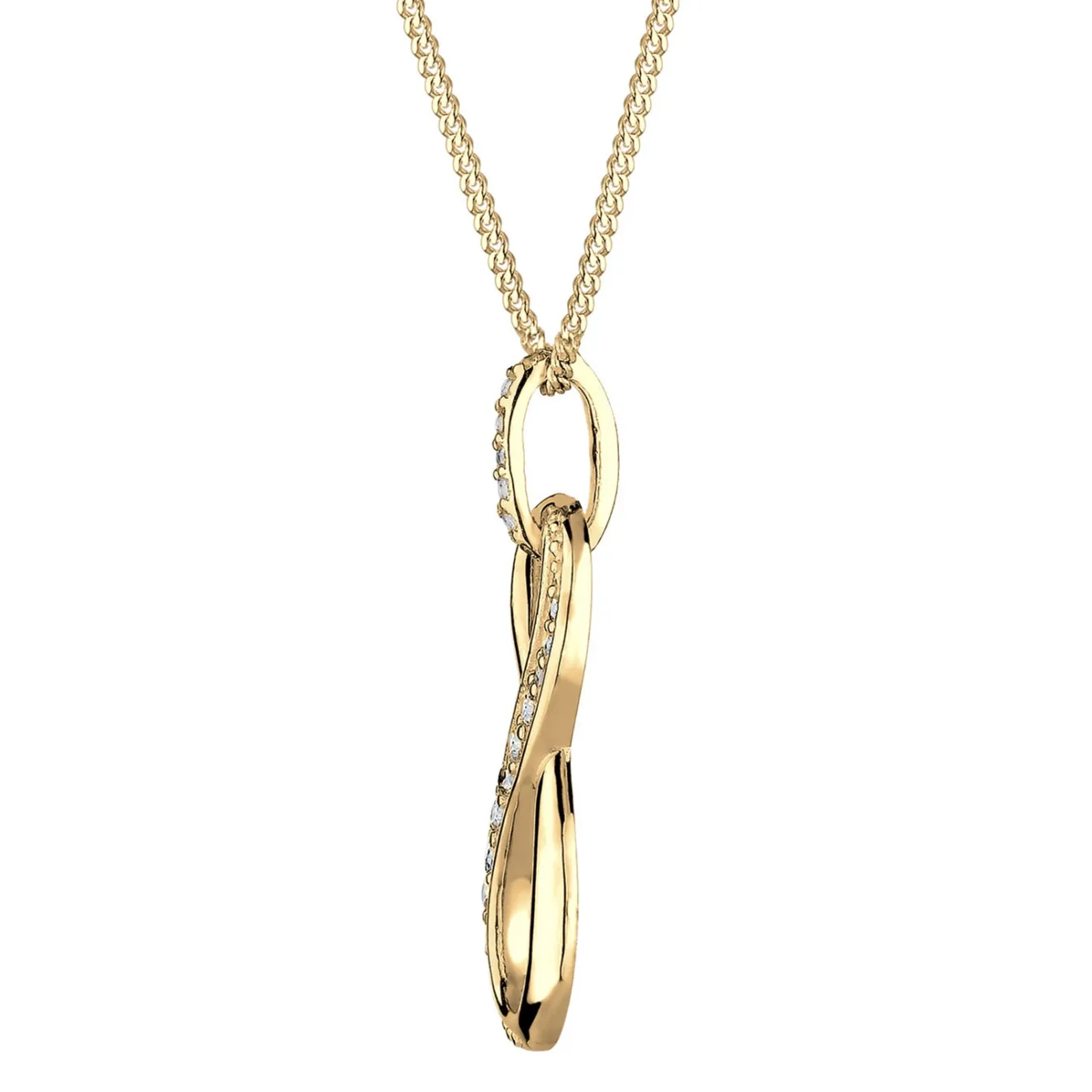 Elli "Halskette Infinity Anhänger | Zirkonia (Weiß)< Roségold|Symbol-schmuck