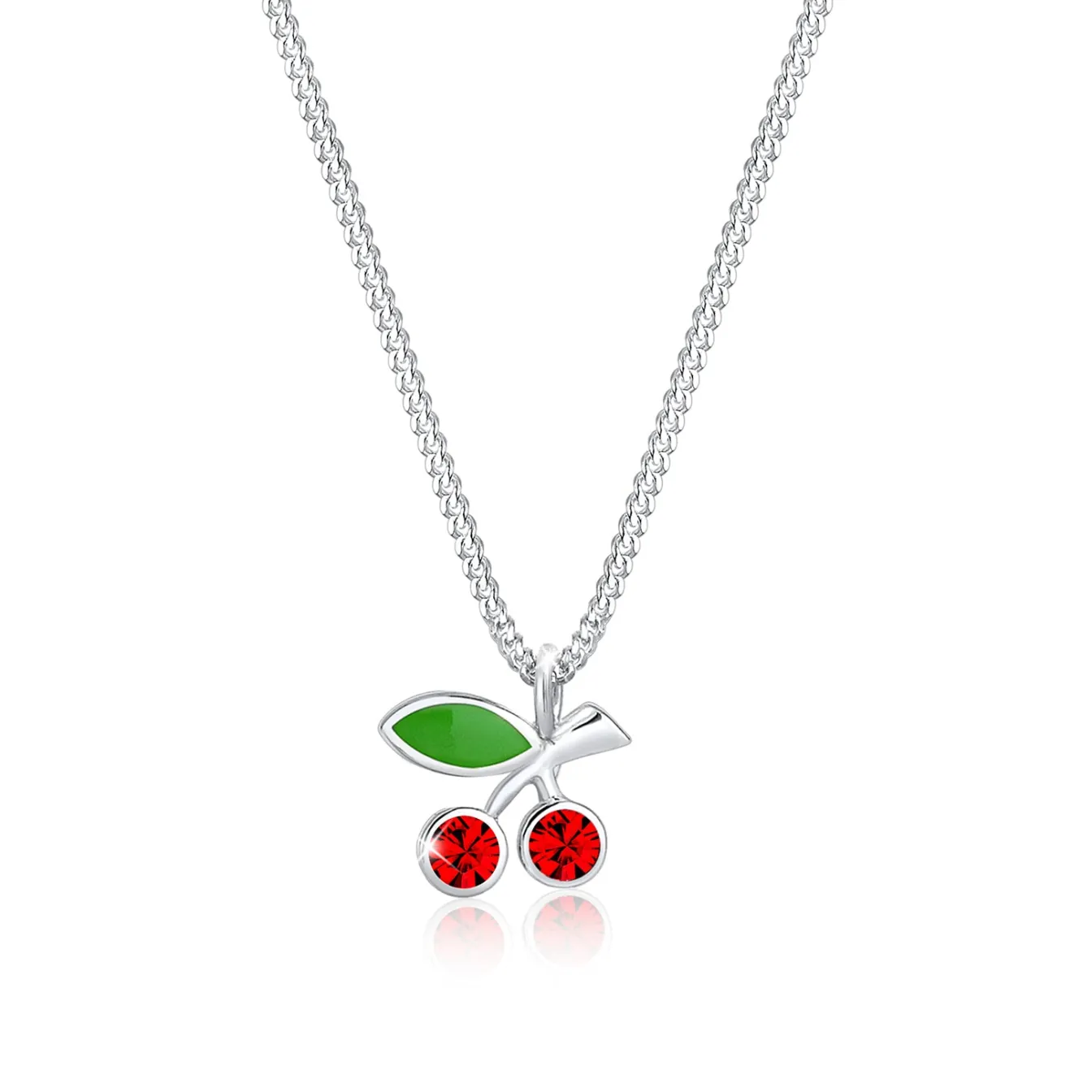 Elli "Halskette Kirsche | Kristall (Rot)<Kinder Kinderschmuck