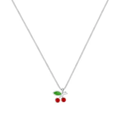 Elli "Halskette Kirsche | Kristall (Rot)<Kinder Kinderschmuck