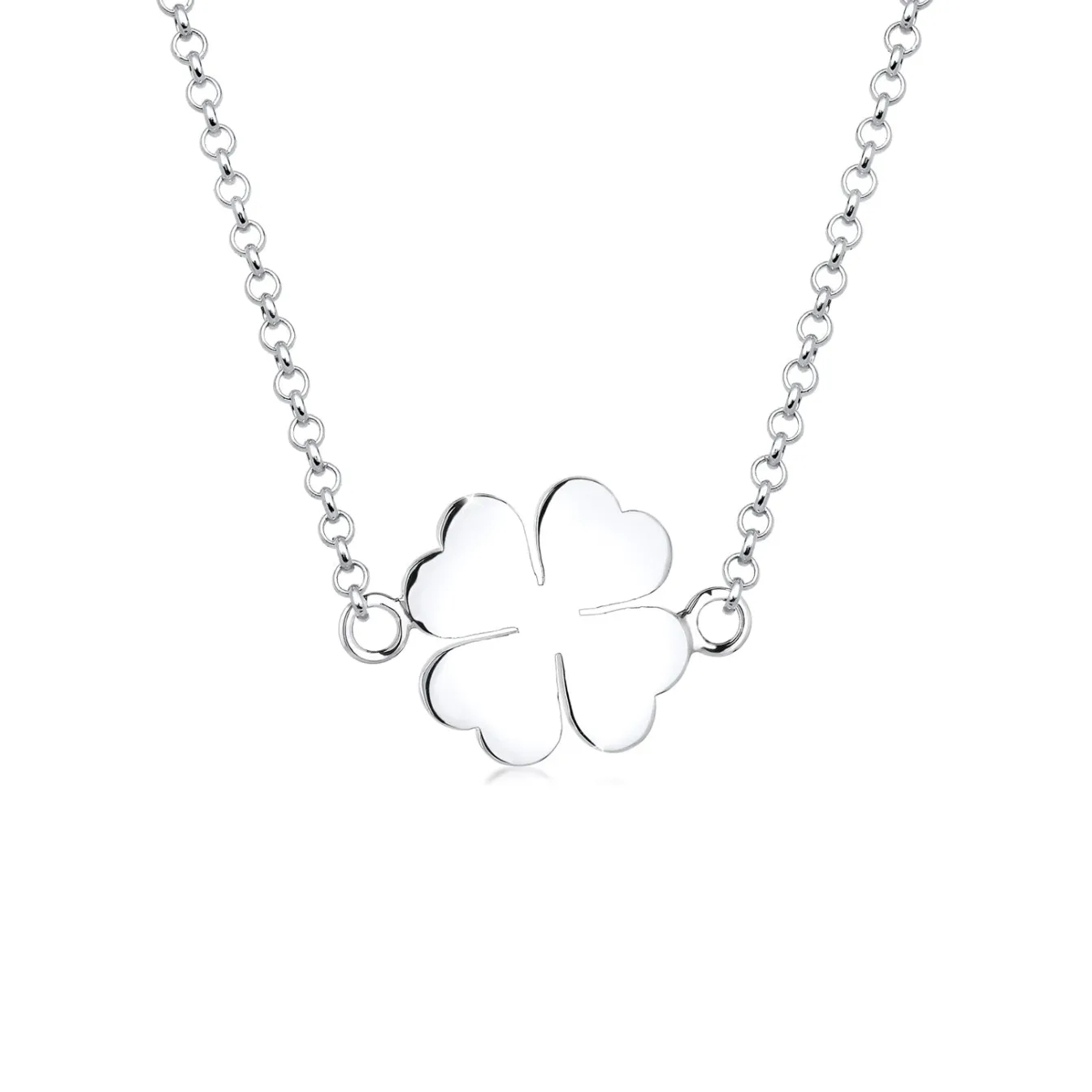 Elli "Halskette Kleeblatt Anhänger< Roségold|Symbol-schmuck