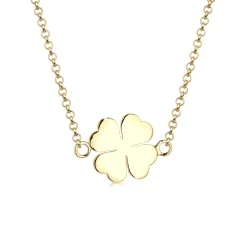 Elli "Halskette Kleeblatt Anhänger< Roségold|Symbol-schmuck