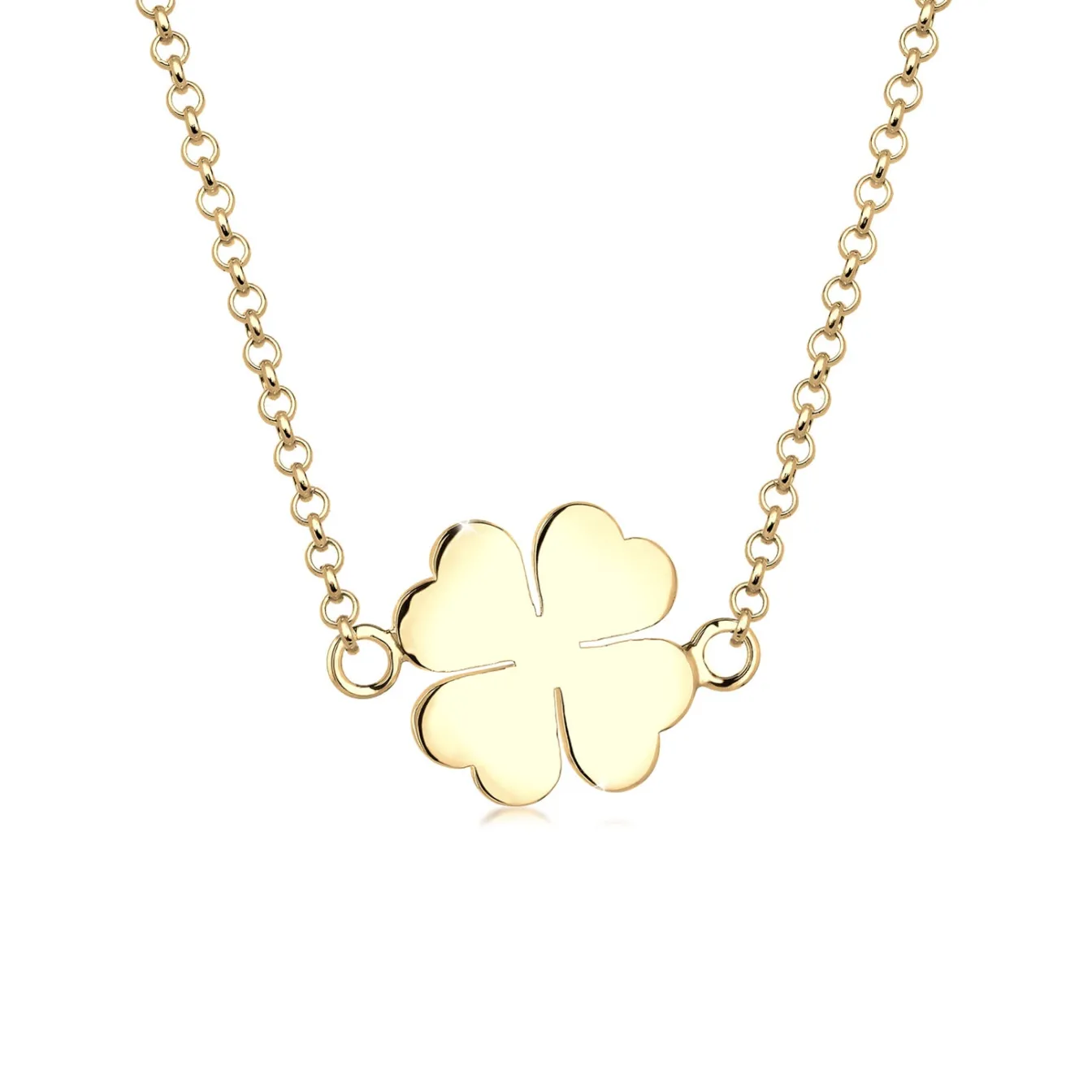 Elli "Halskette Kleeblatt Anhänger< Roségold|Symbol-schmuck