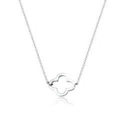 Elli "Halskette Kleeblatt Cut-Out< Roségold|Symbol-schmuck