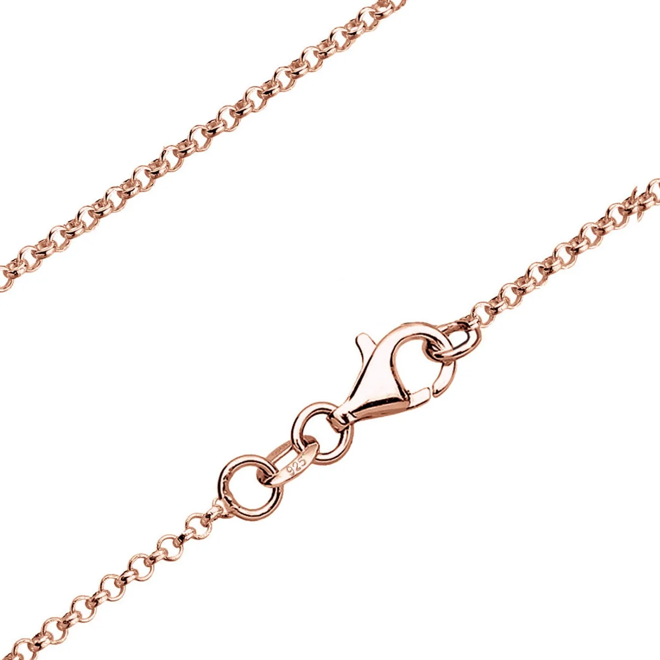 Elli "Halskette Kleeblatt Cut-Out< Roségold|Symbol-schmuck