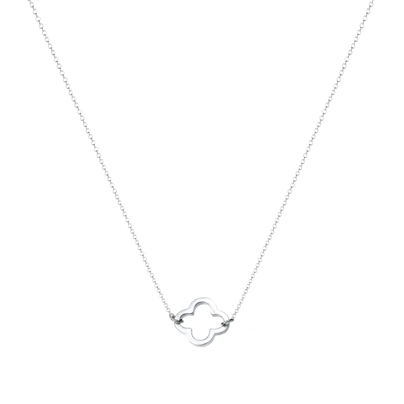 Elli "Halskette Kleeblatt Cut-Out< Roségold|Symbol-schmuck