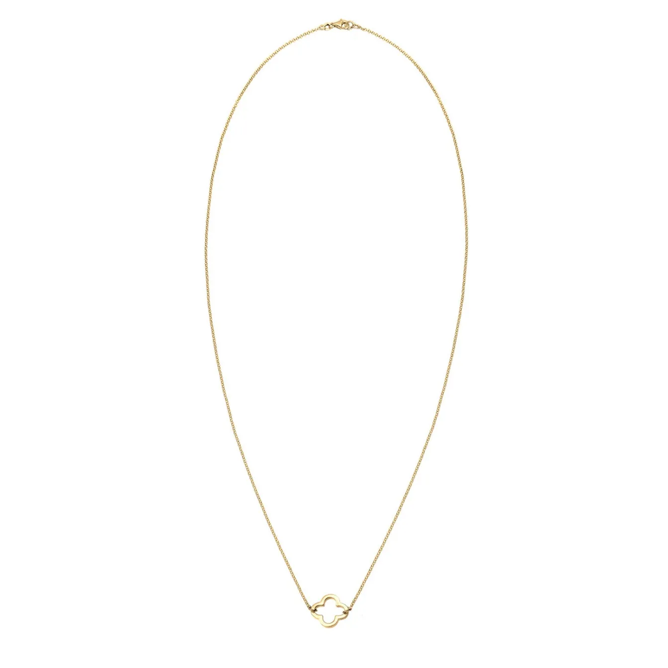 Elli "Halskette Kleeblatt Cut-Out< Roségold|Symbol-schmuck