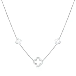 Elli "Halskette Kleeblatt Symbol< Vergoldet|Symbol-schmuck