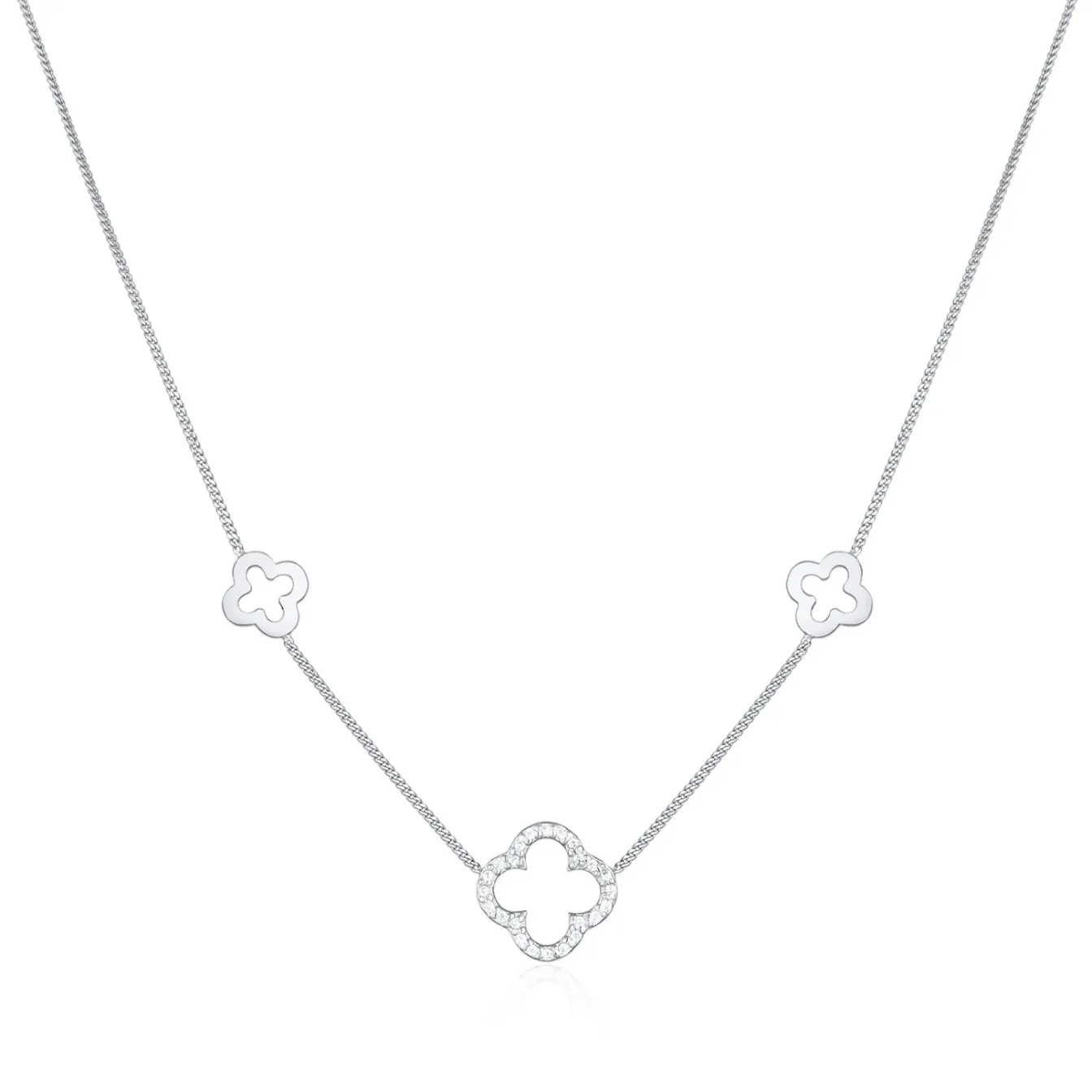 Elli "Halskette Kleeblatt Symbol< Vergoldet|Symbol-schmuck