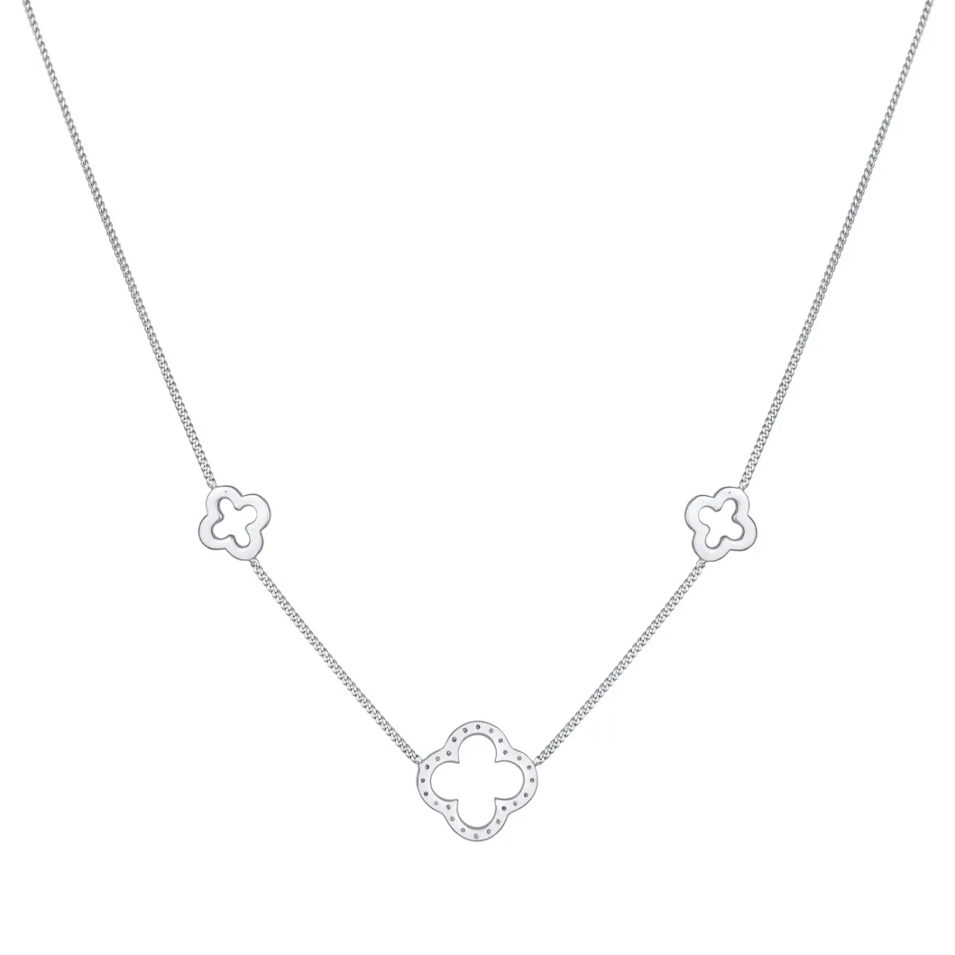 Elli "Halskette Kleeblatt Symbol< Vergoldet|Symbol-schmuck