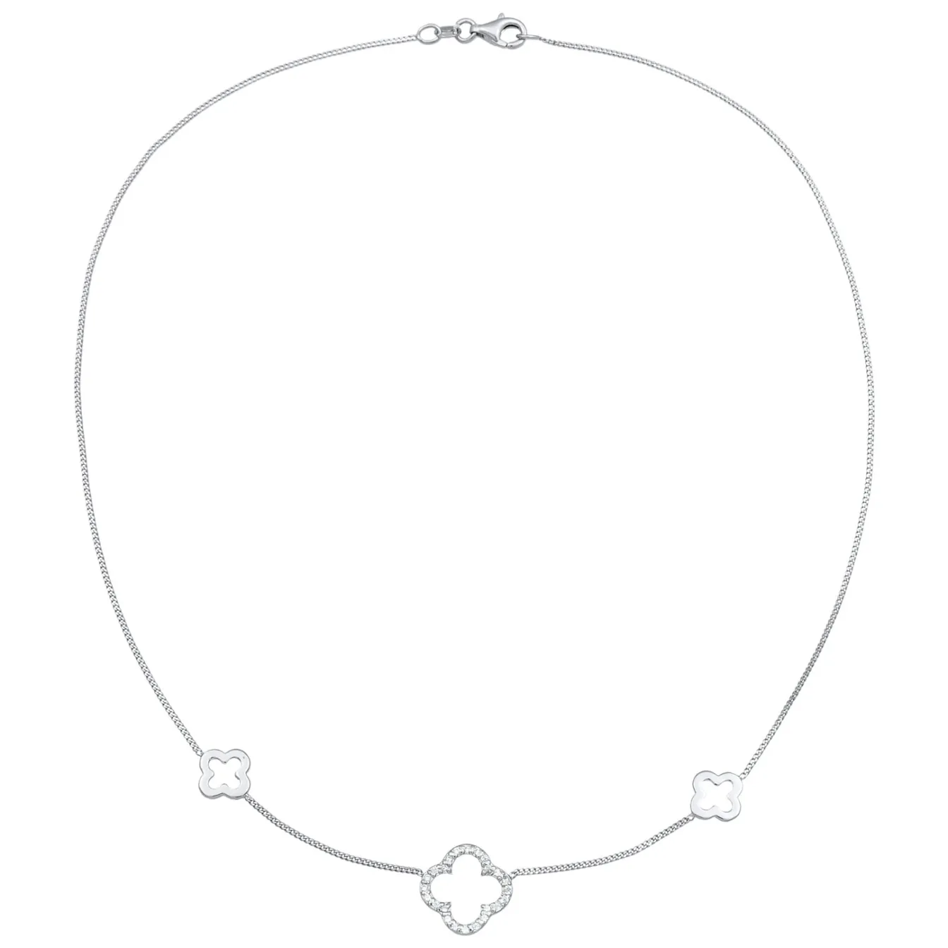 Elli "Halskette Kleeblatt Symbol< Vergoldet|Symbol-schmuck