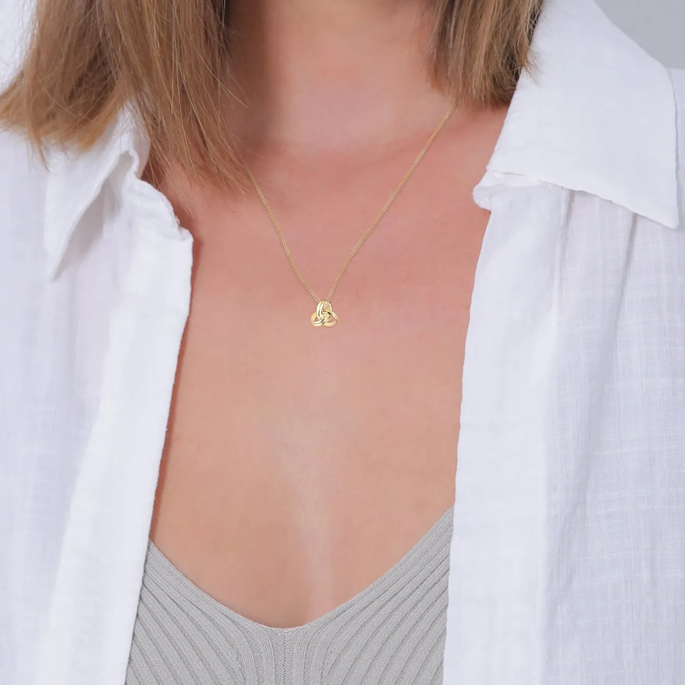 Elli "Halskette Knoten< Halsketten|Echtgold