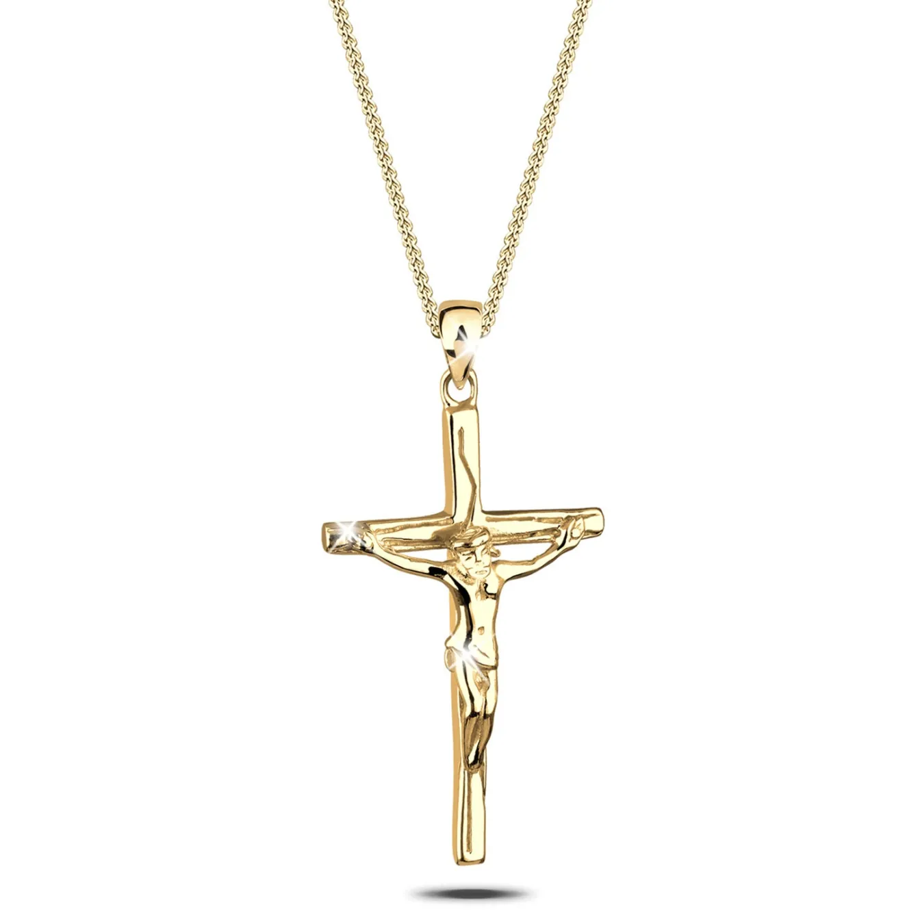 Elli "Halskette Kreuz< Roségold|Symbol-schmuck