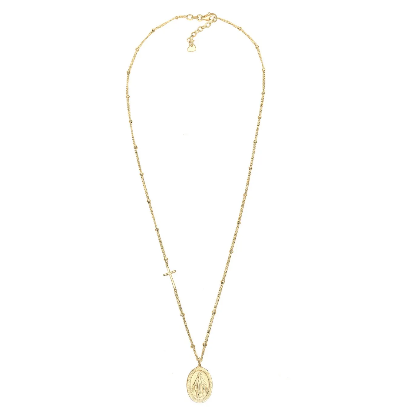 Elli "Halskette Kreuz< Roségold|Symbol-schmuck