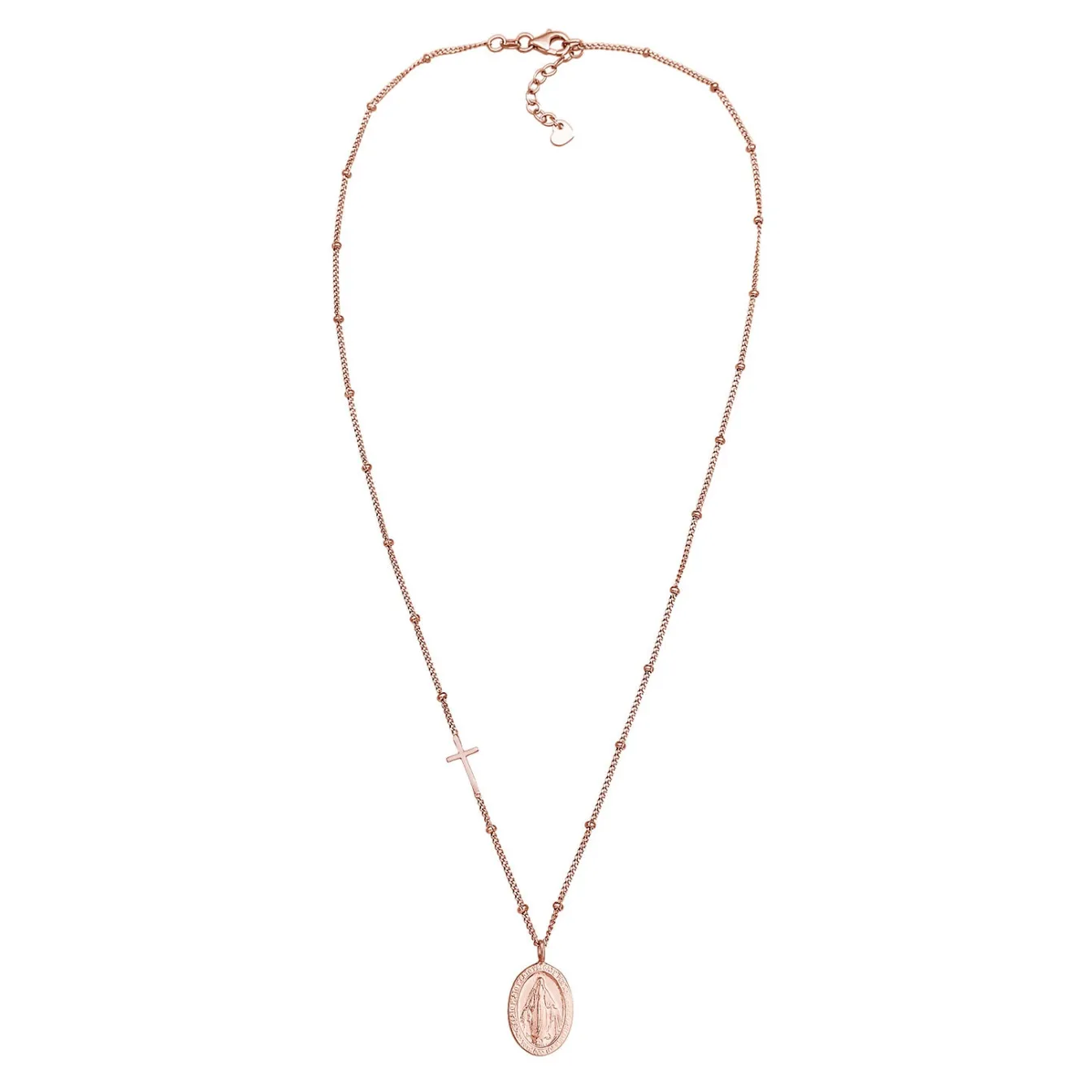 Elli "Halskette Kreuz< Roségold|Symbol-schmuck