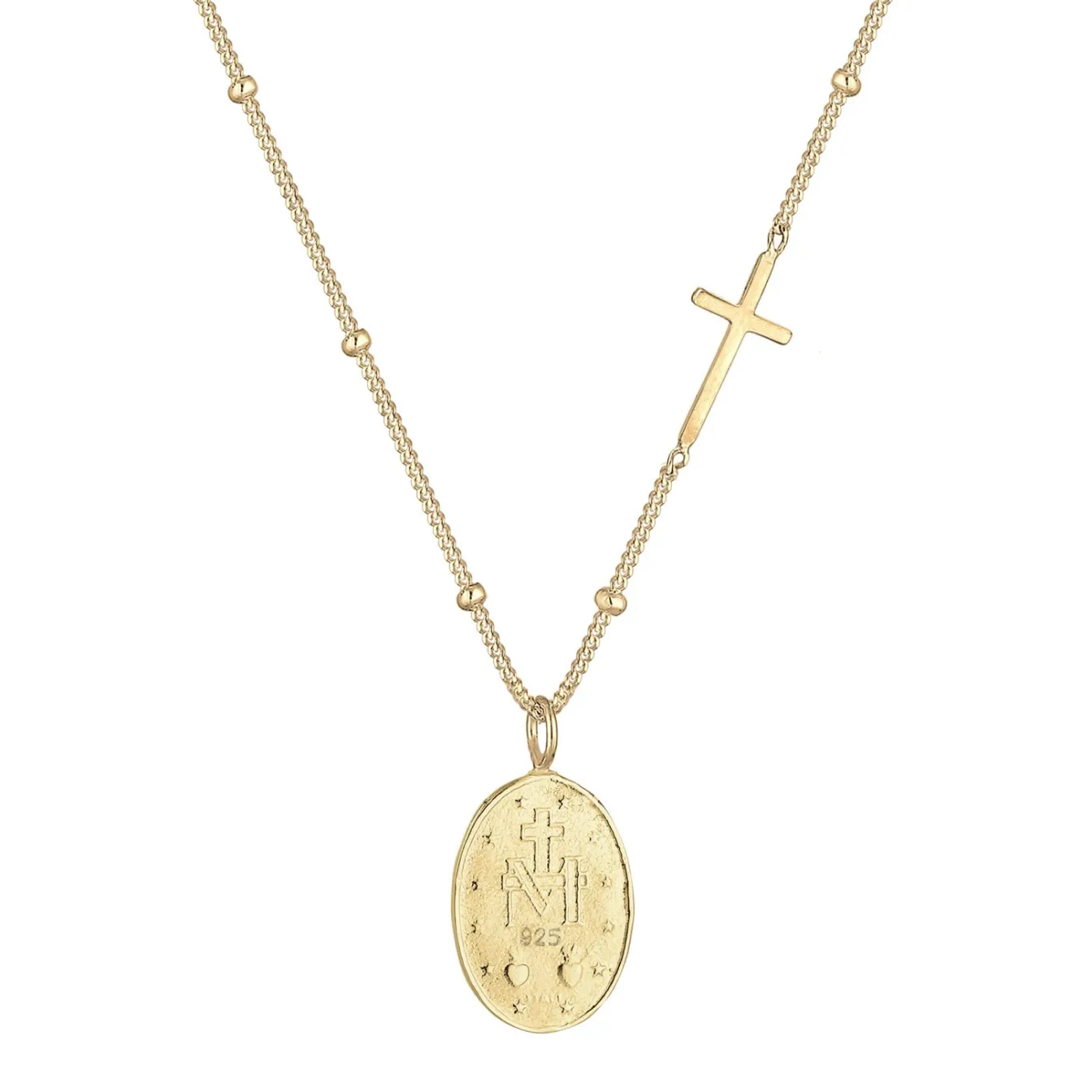 Elli "Halskette Kreuz< Roségold|Symbol-schmuck