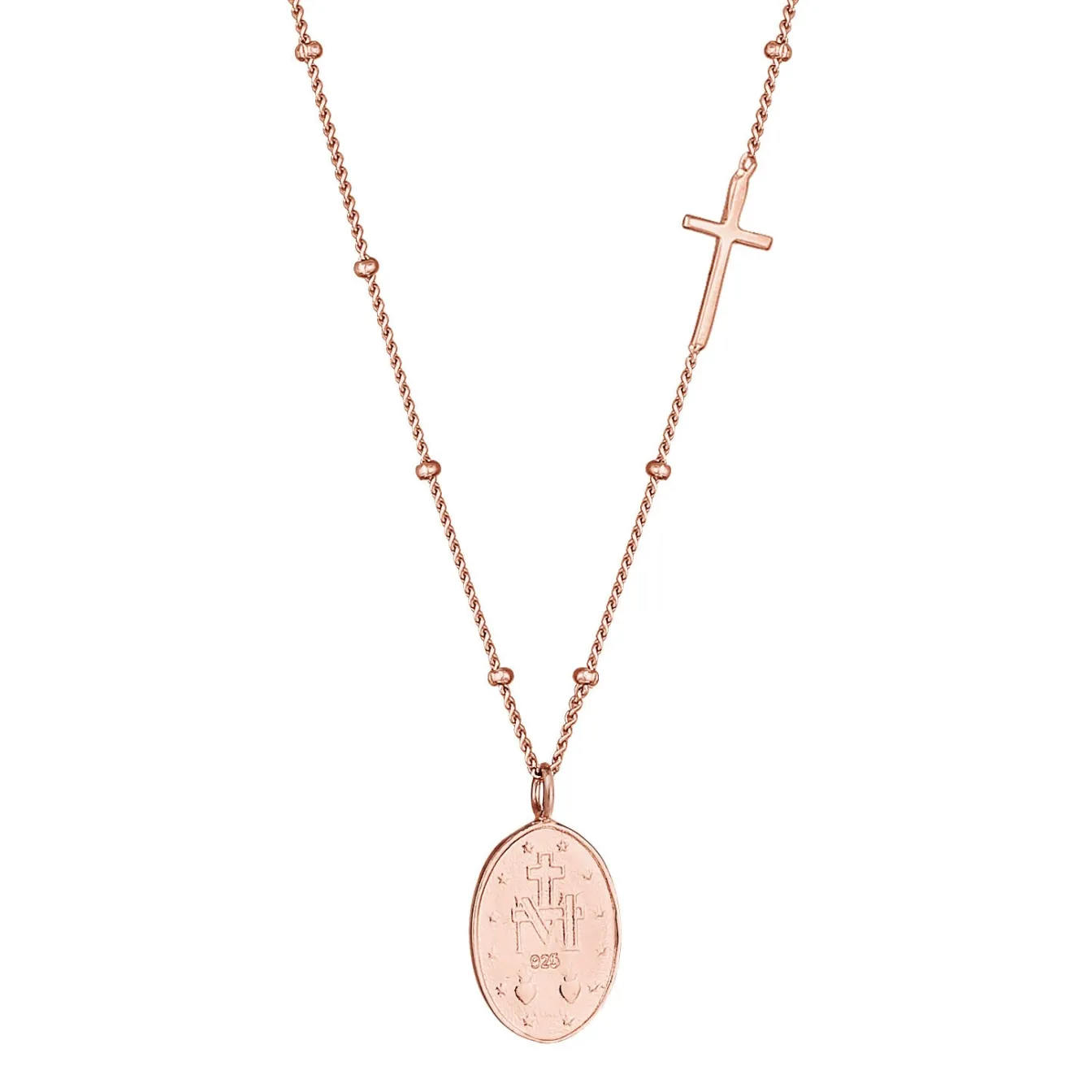 Elli "Halskette Kreuz< Roségold|Symbol-schmuck