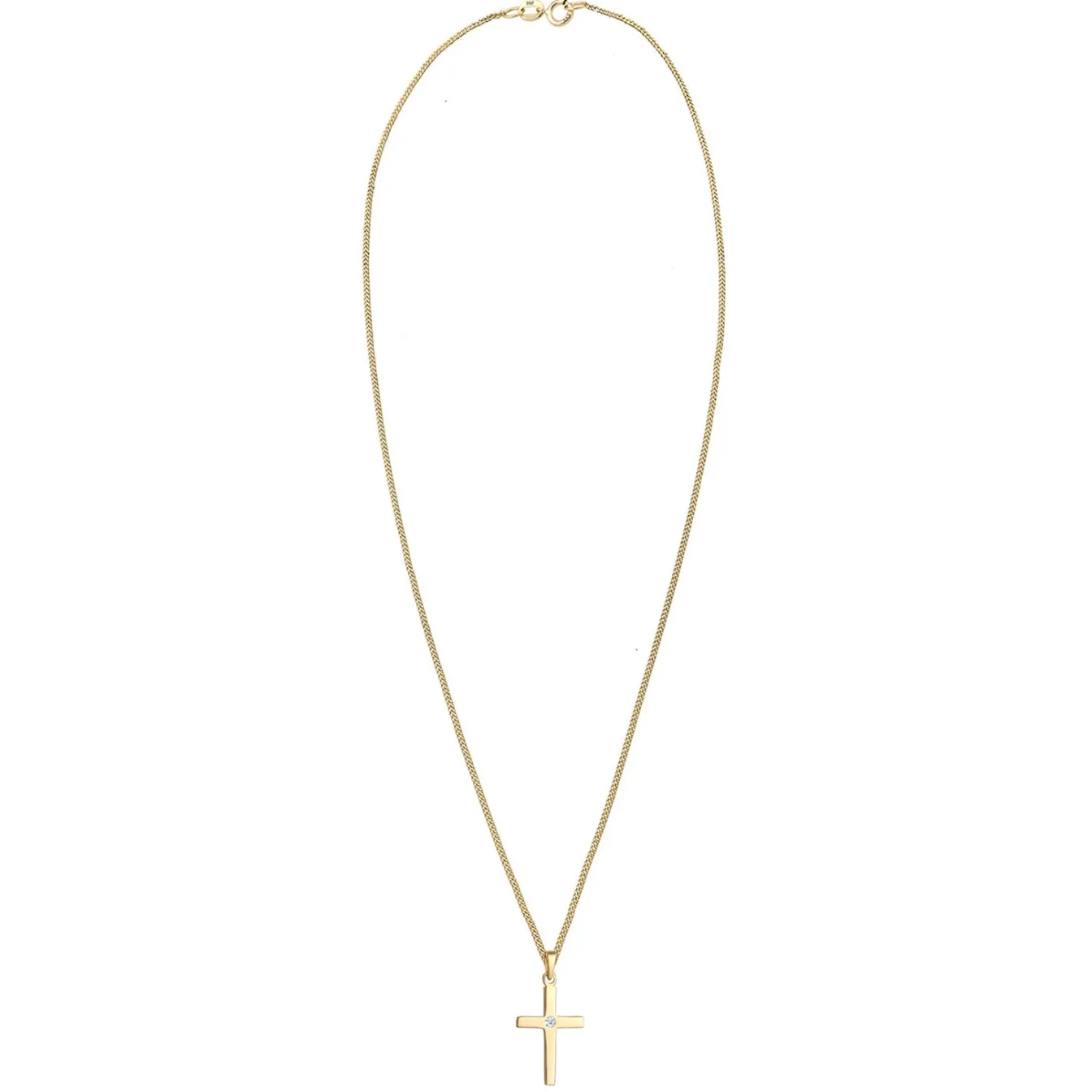Elli "Halskette Kreuz | Diamant (, 0,015 ct)< Symbol-schmuck|Halsketten