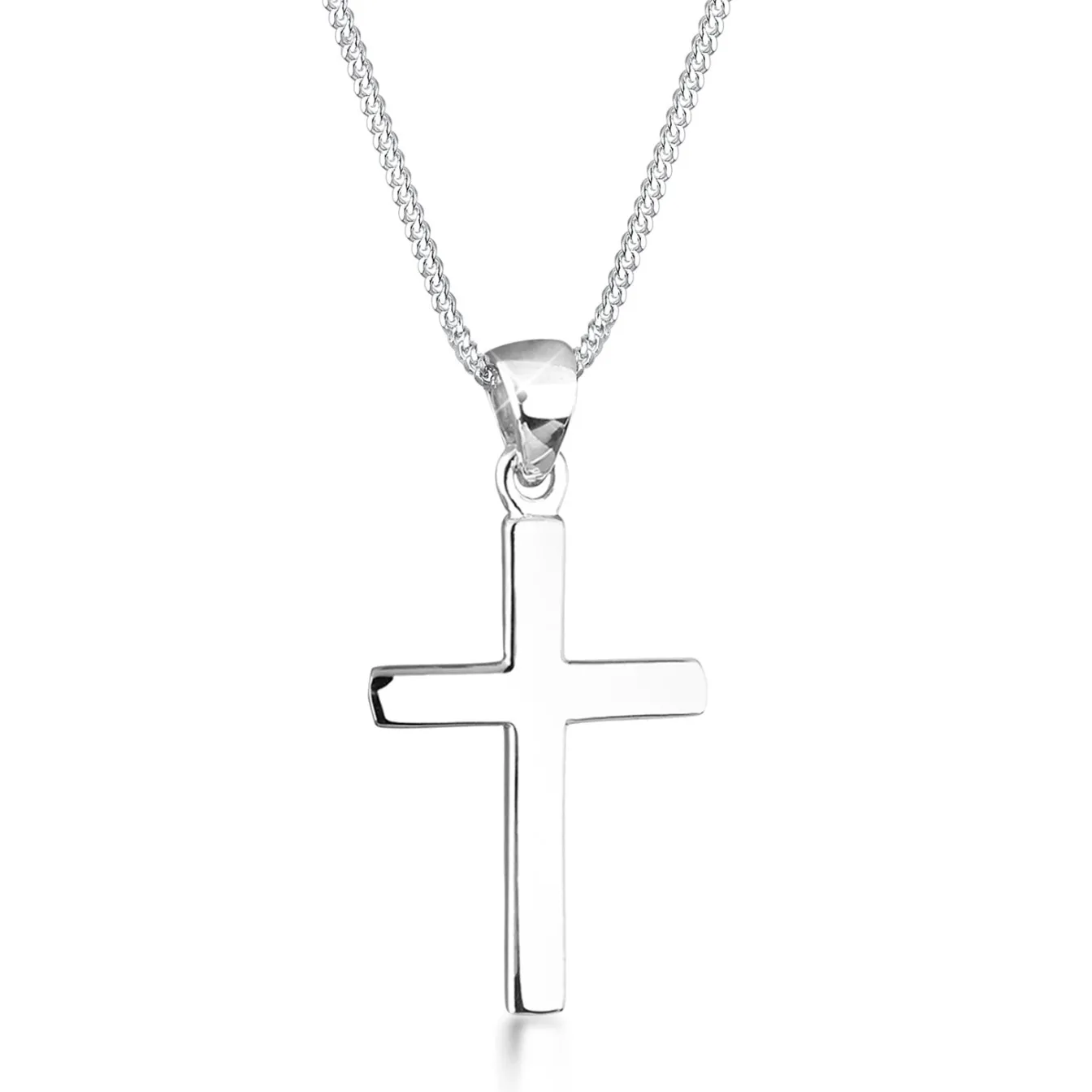 Elli "Halskette Kreuz Anhänger Basic< Silber|Roségold
