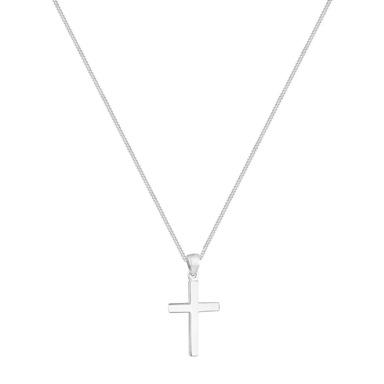 Elli "Halskette Kreuz Anhänger Basic< Silber|Roségold