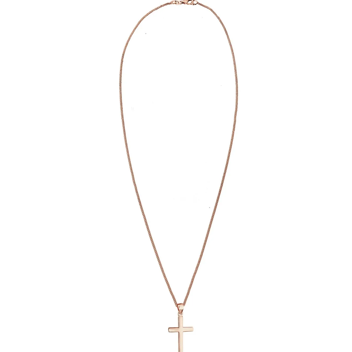 Elli "Halskette Kreuz Anhänger Basic< Silber|Roségold