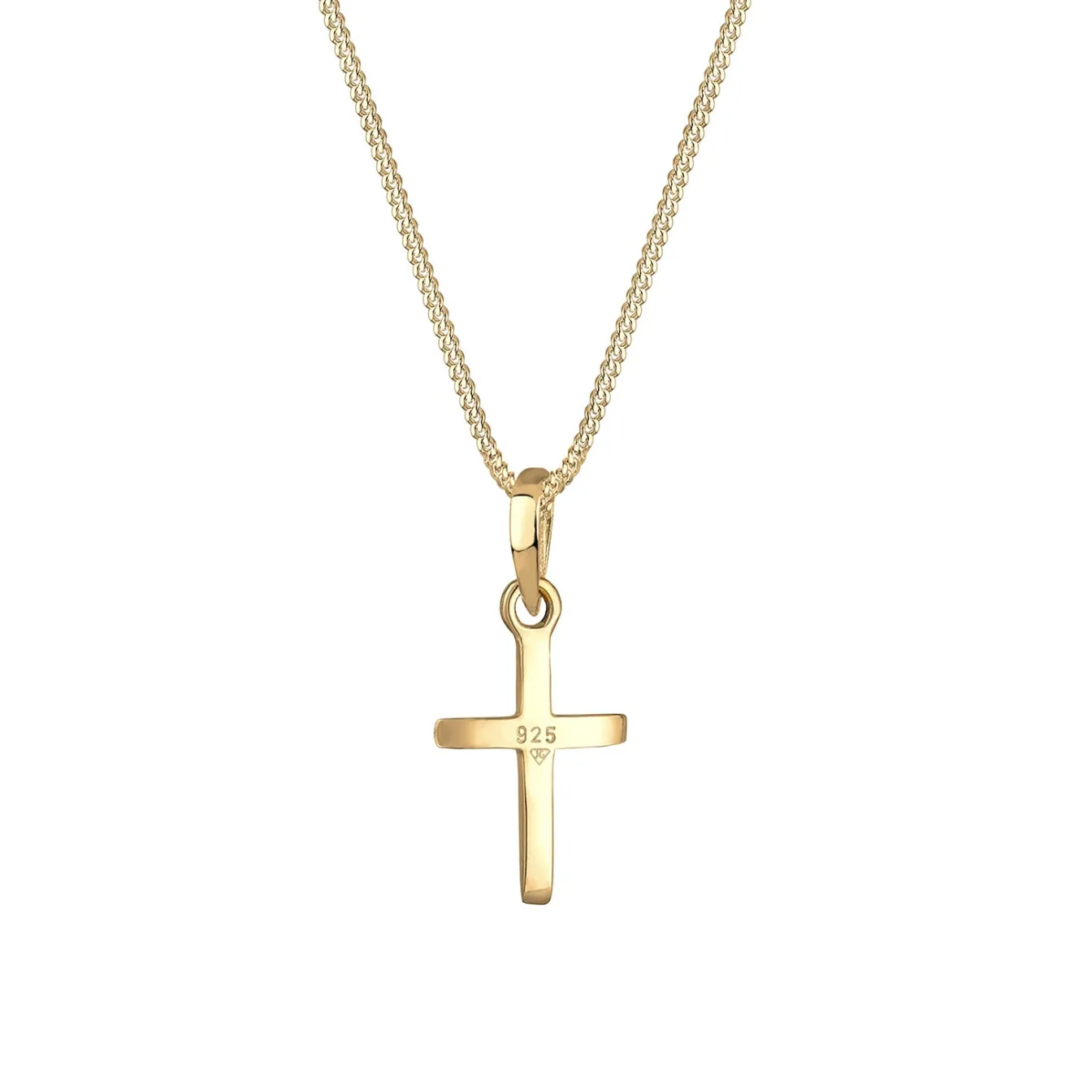 Elli "Halskette Kreuz Basic< Roségold|Symbol-schmuck