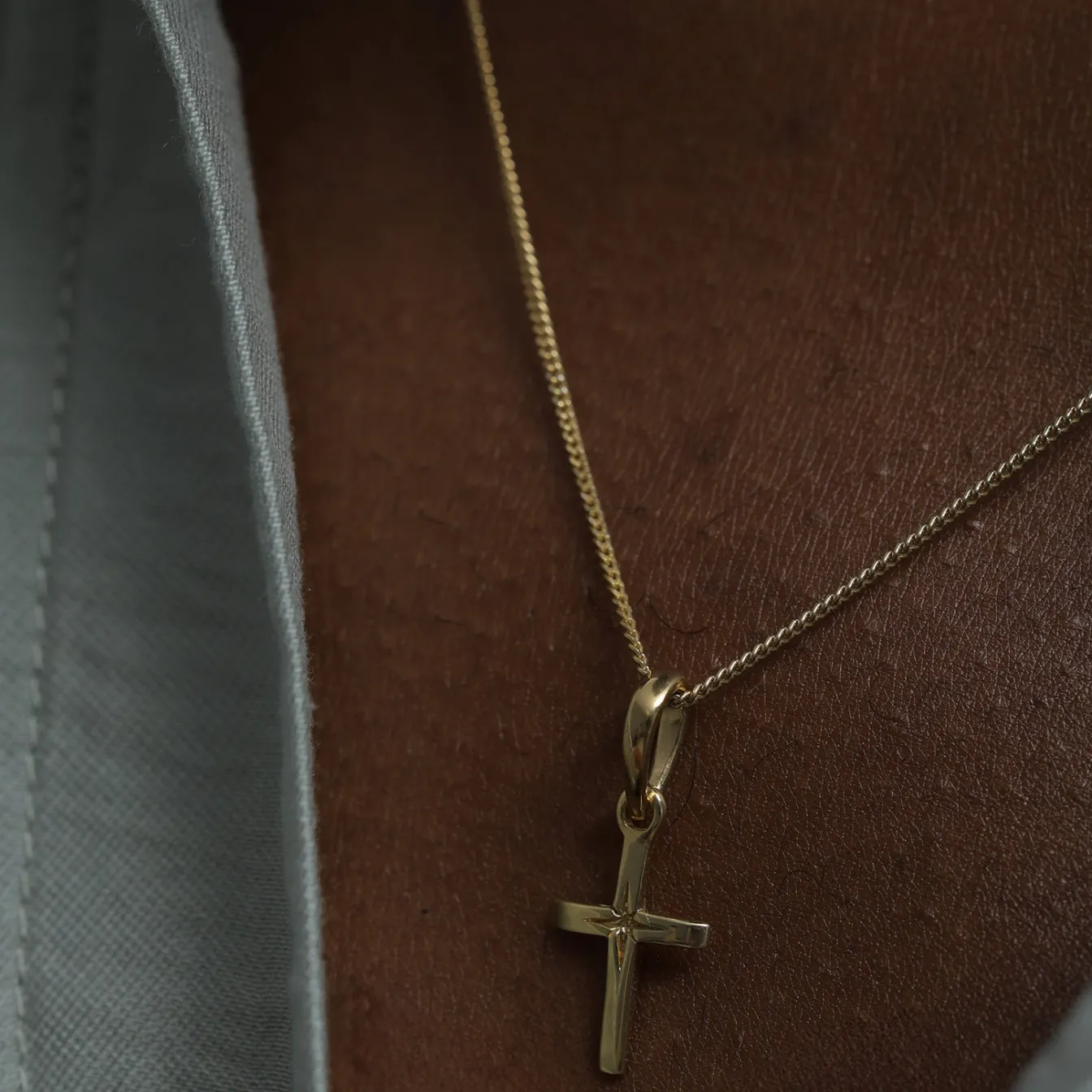 Elli "Halskette Kreuz Basic< Roségold|Symbol-schmuck