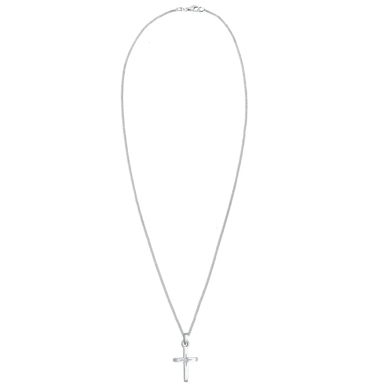 Elli "Halskette Kreuz Basic< Roségold|Symbol-schmuck