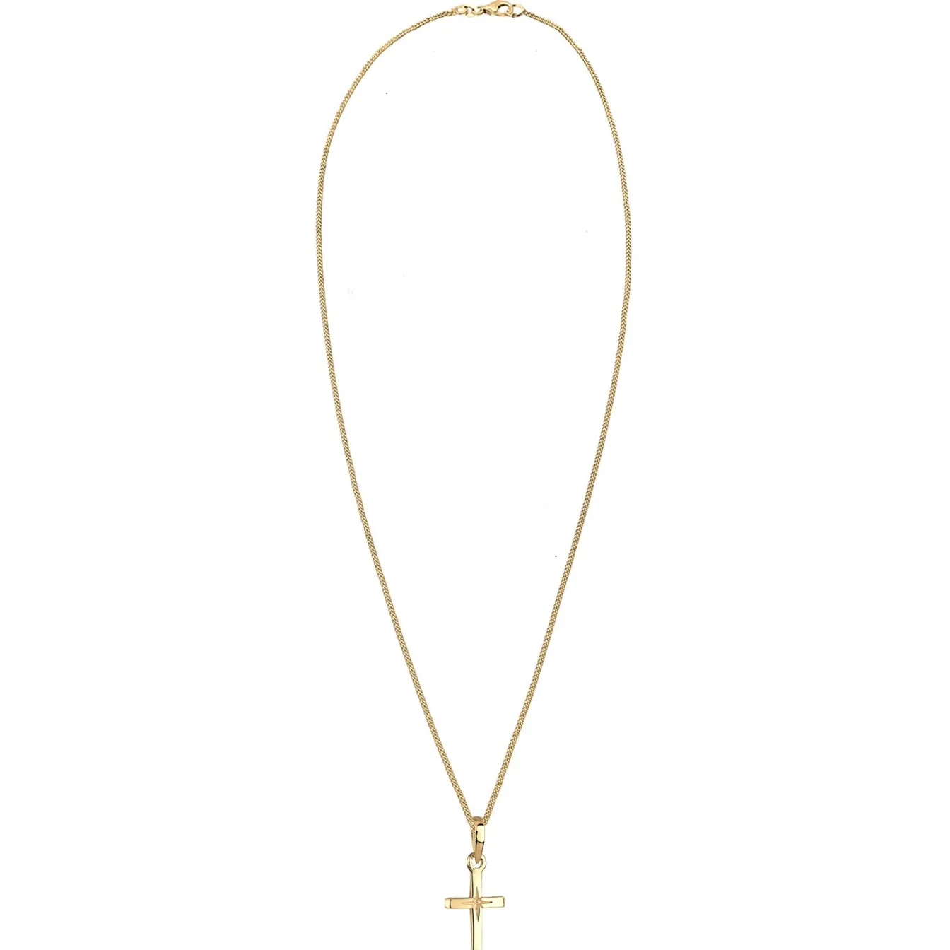 Elli "Halskette Kreuz Basic< Roségold|Symbol-schmuck