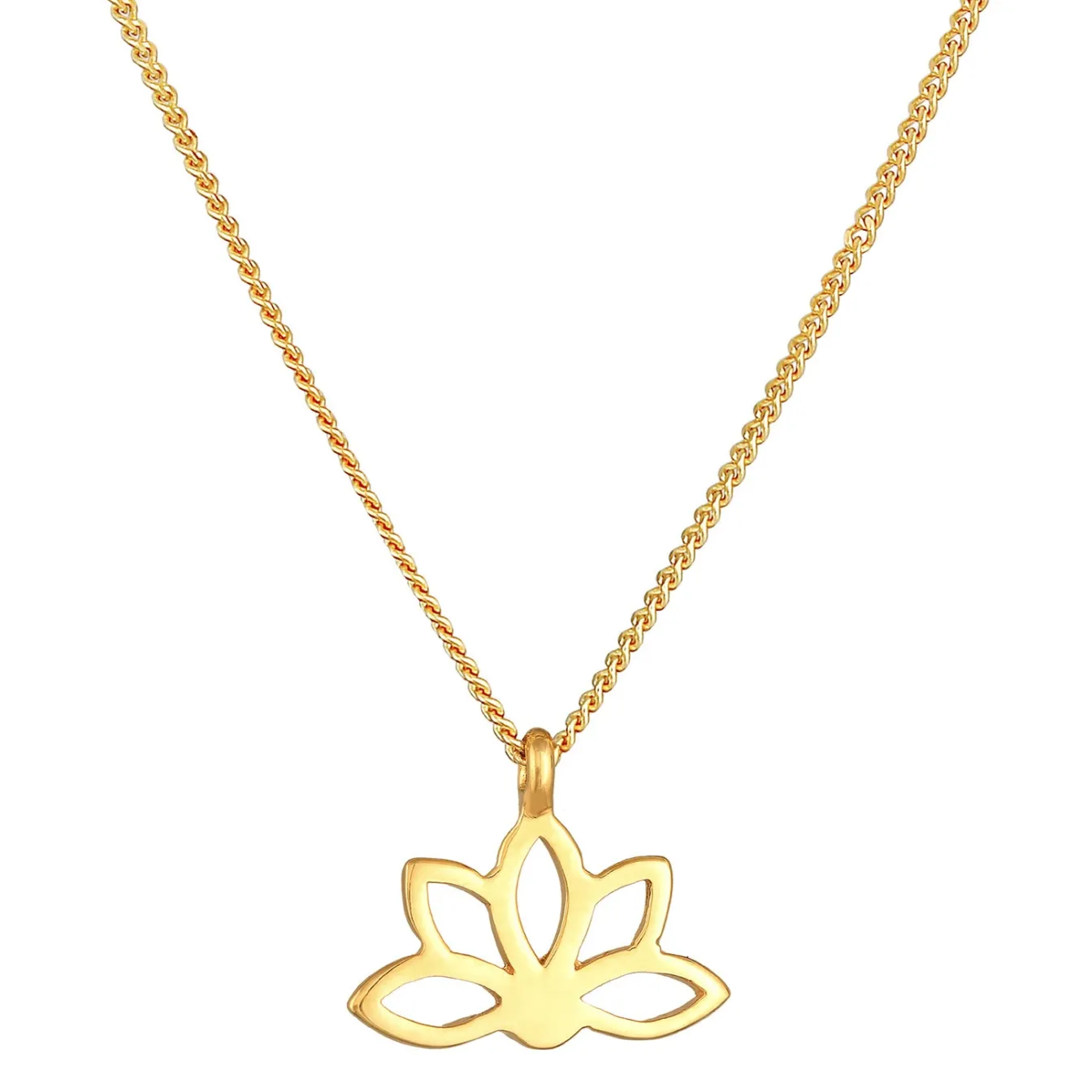 Elli "Halskette Lotusblume< Symbol-schmuck|Halsketten