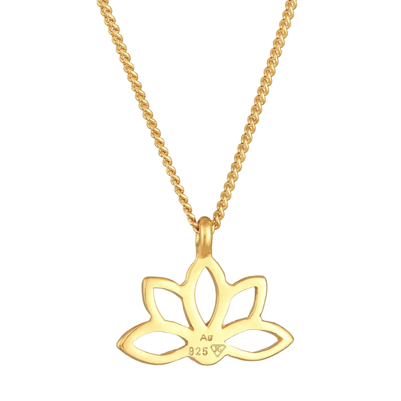 Elli "Halskette Lotusblume< Symbol-schmuck|Halsketten