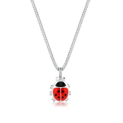 Elli "Halskette Marienkäfer | Kristall (Rot)<Kinder Kinderschmuck