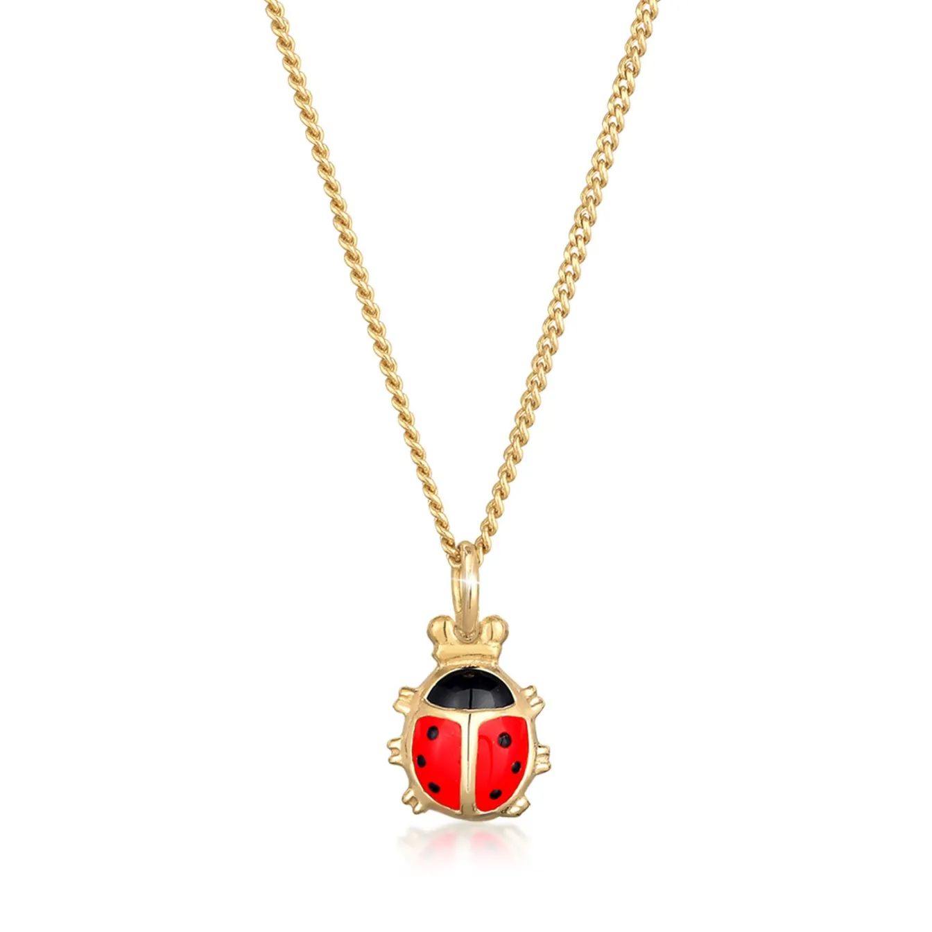 Elli "Halskette Marienkäfer | Kristall (Rot)<Kinder Kinderschmuck