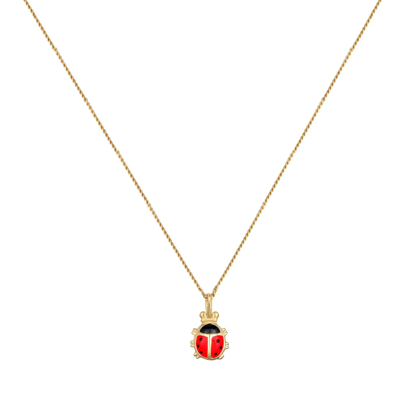 Elli "Halskette Marienkäfer | Kristall (Rot)<Kinder Kinderschmuck