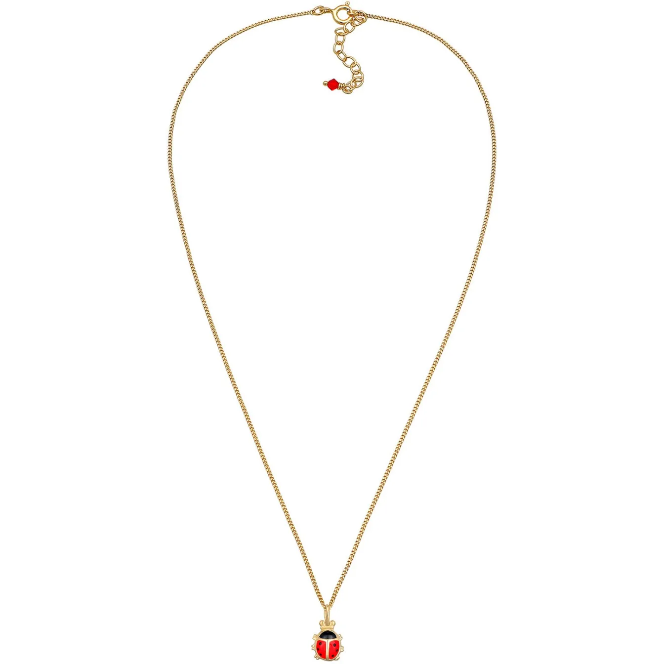 Elli "Halskette Marienkäfer | Kristall (Rot)<Kinder Kinderschmuck