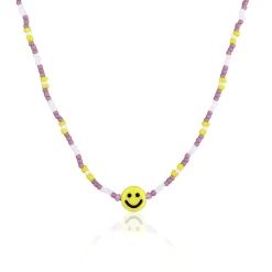Elli "Halskette mit Smiling Face Beads<Kinder Kinderschmuck