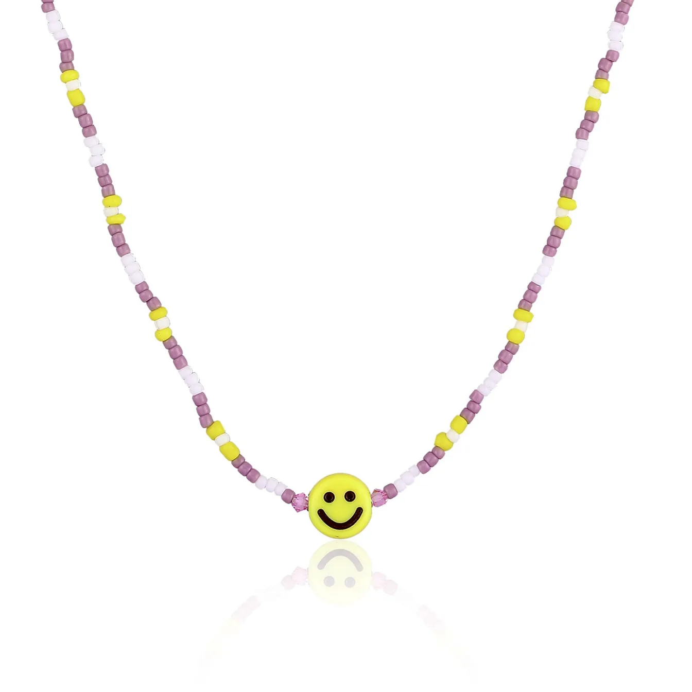 Elli "Halskette mit Smiling Face Beads<Kinder Kinderschmuck