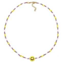Elli "Halskette mit Smiling Face Beads<Kinder Kinderschmuck