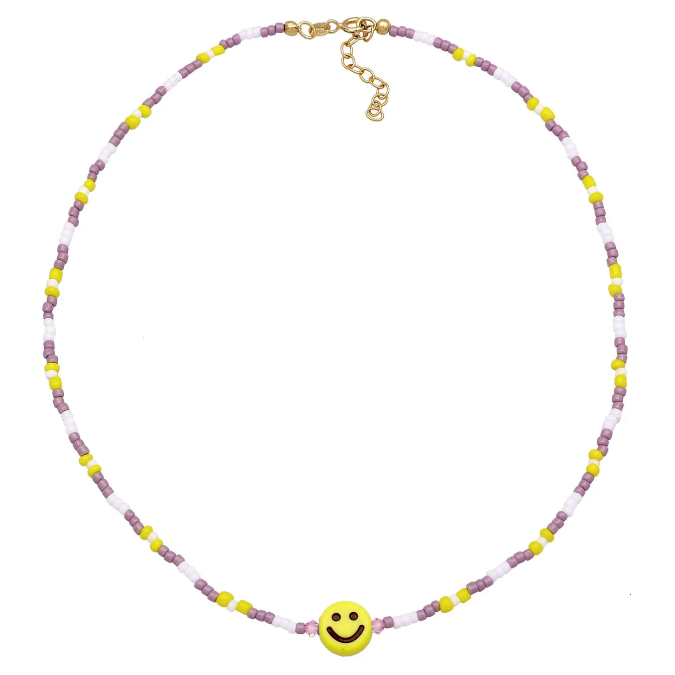 Elli "Halskette mit Smiling Face Beads<Kinder Kinderschmuck