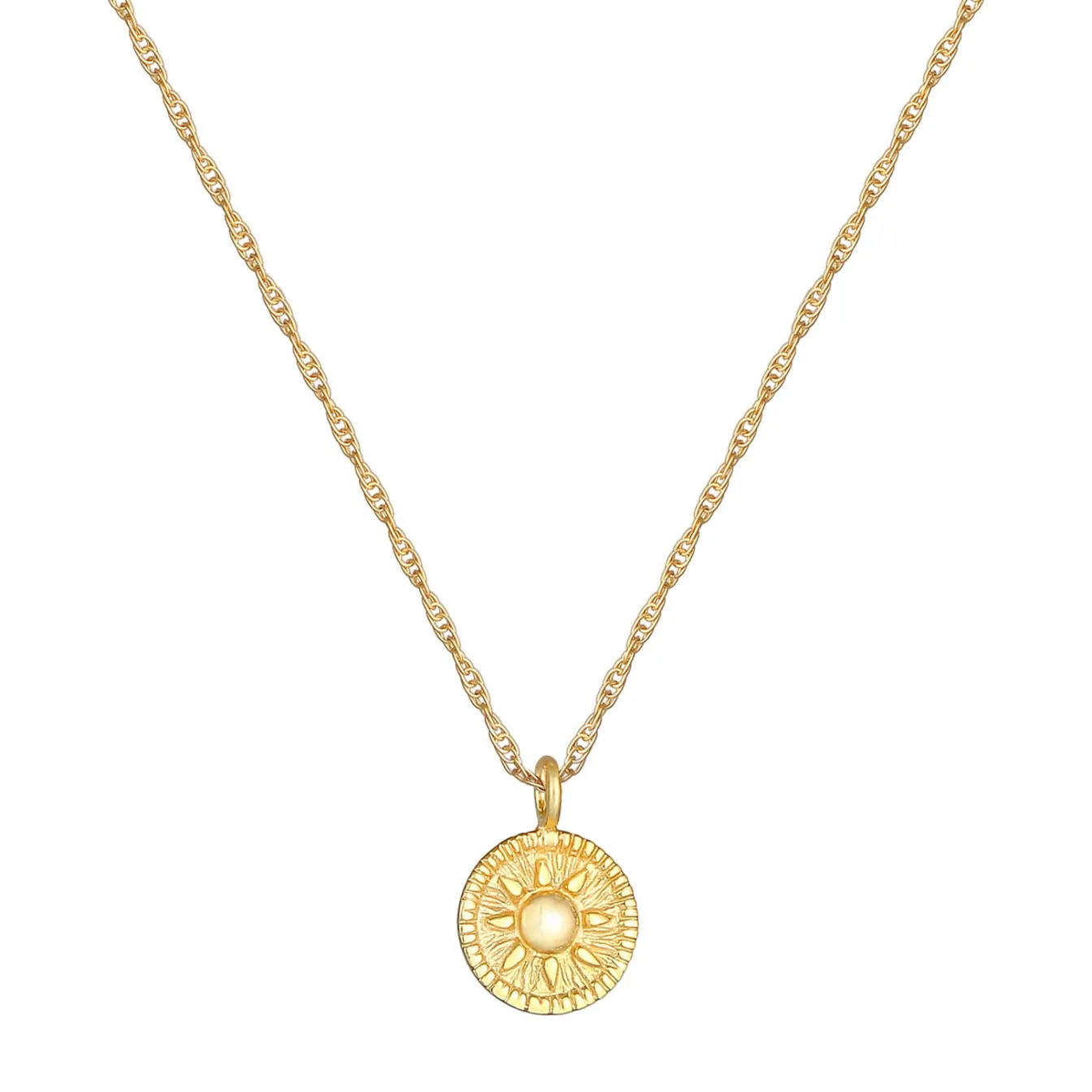 Elli "Halskette Münze< Symbol-schmuck|Halsketten
