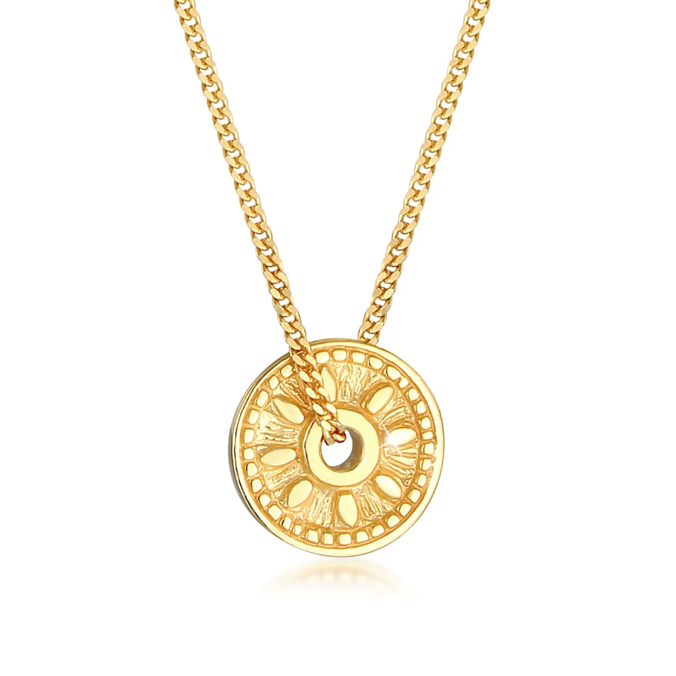 Elli "Halskette Münze< Symbol-schmuck|Halsketten