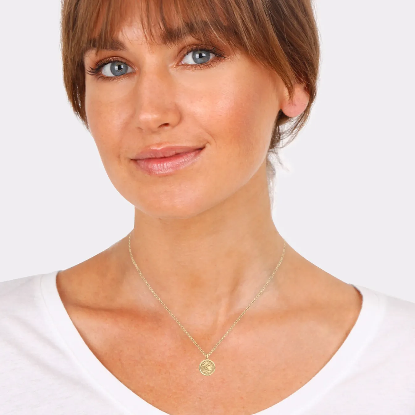 Elli "Halskette Münze< Symbol-schmuck|Halsketten