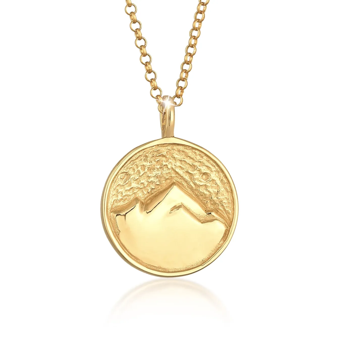 Elli "Halskette Münze Berge< Symbol-schmuck|Halsketten