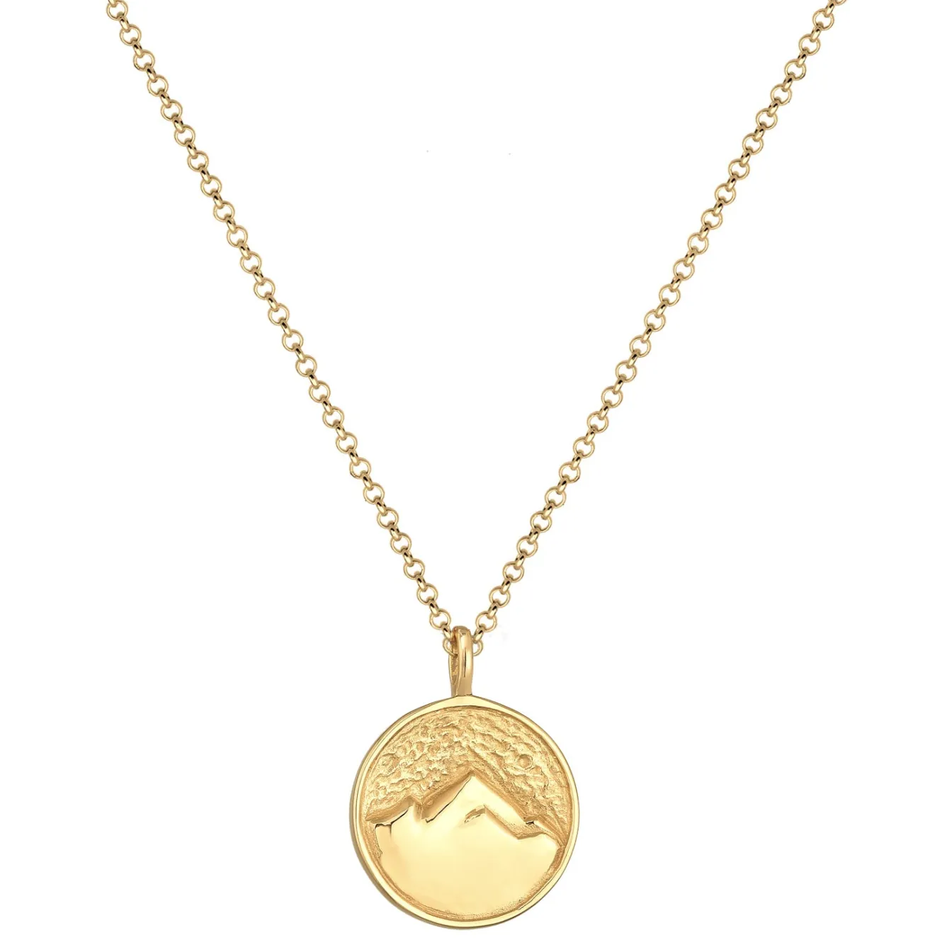 Elli "Halskette Münze Berge< Symbol-schmuck|Halsketten